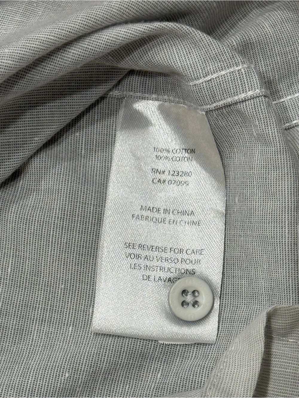 TravisMathew Men’s Short-Sleeve Casual Button-Down Shirt (Grey/Blue, Size L)